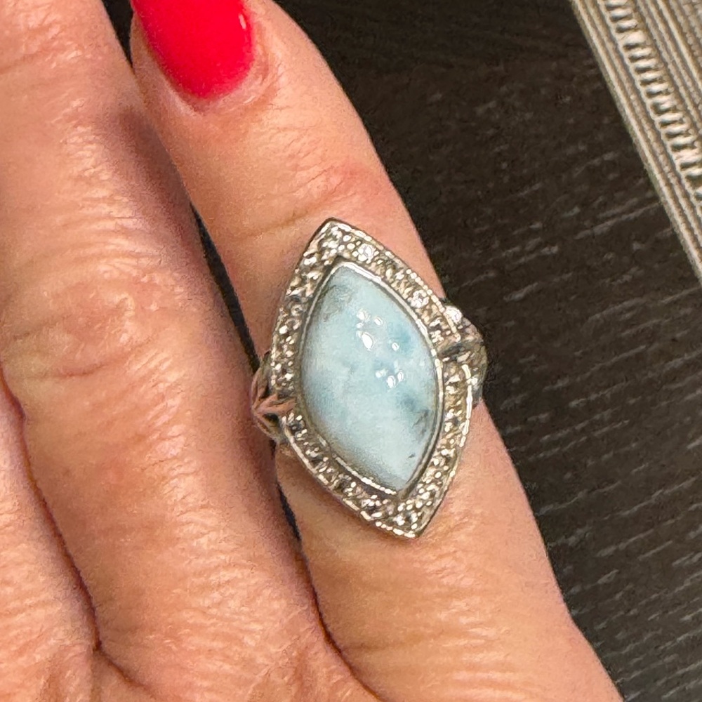 Republic Larimar Gemstone Ring - image 6